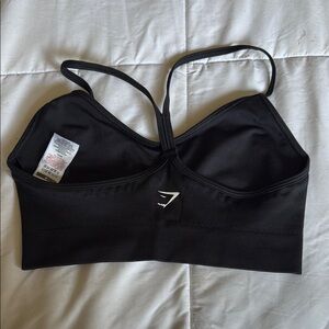 Gymshark Black Strappy Sports Bra